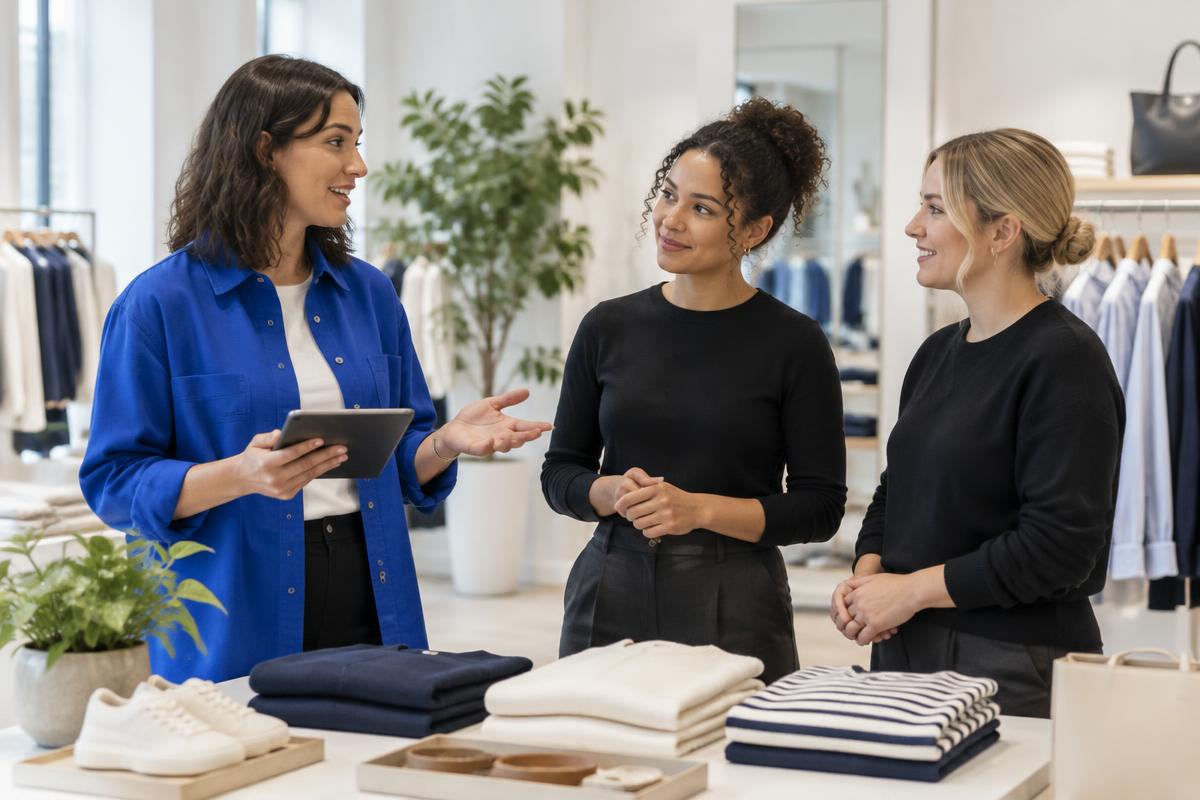 Retail manager aligning colleagues around store execution